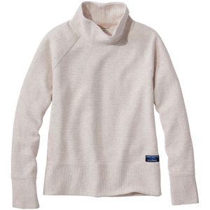 Women's Lakewashed Double-Knit Funnelneck