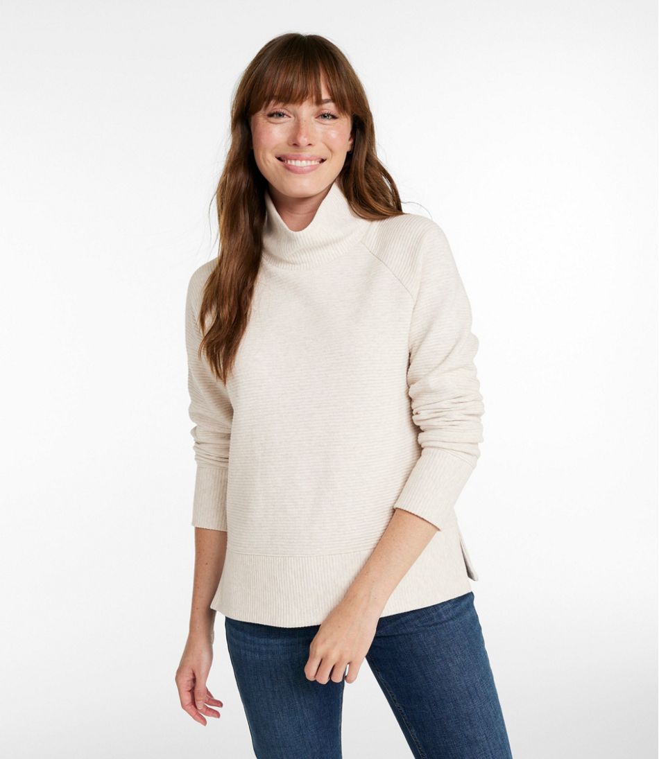 Women's Lakewashed Double-Knit Funnelneck - Image 2