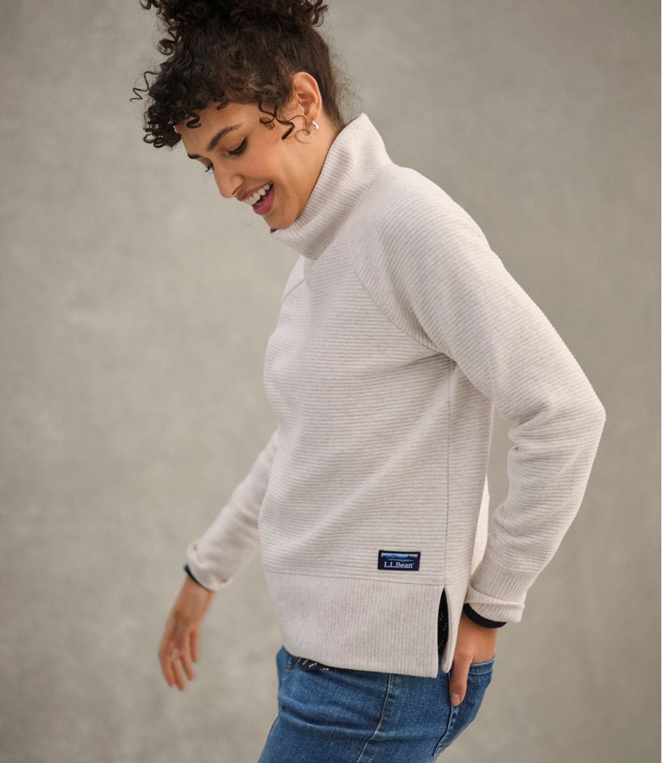 Women's Lakewashed Double-Knit Funnelneck - Image 6