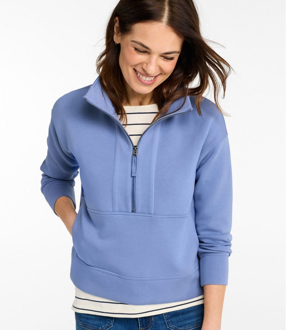 Women's L.L.Bean CloudSoft Top, Half-Zip Pullover - Image 2