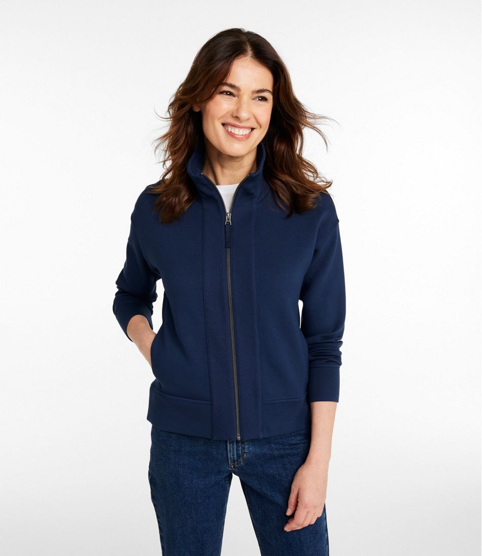 Women's L.L.Bean CloudSoft Top, Full-Zip - Image 2