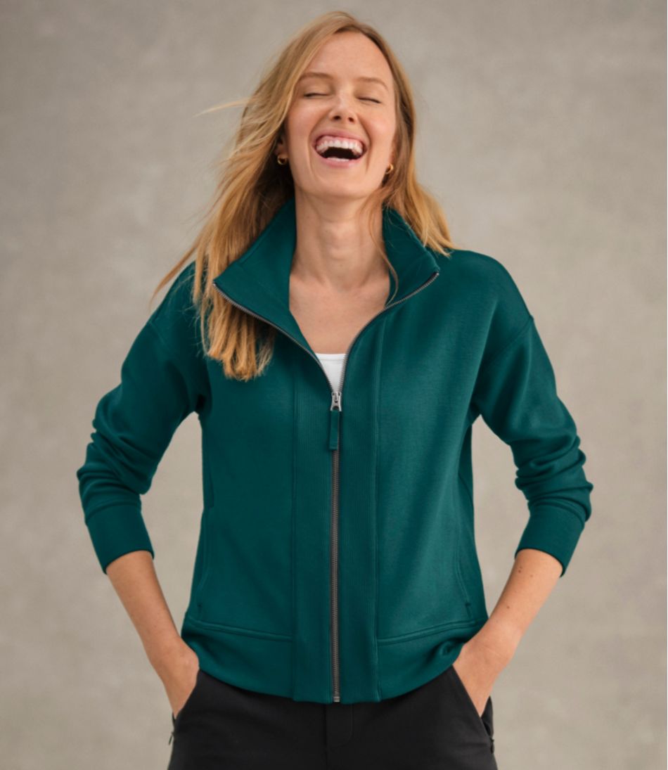 Women's L.L.Bean CloudSoft Top, Full-Zip - Image 6