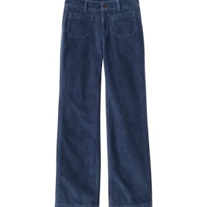 Women's 207 Vintage Corduroy Patch Pocket Pants, Mid-Rise Wide Straight-Leg