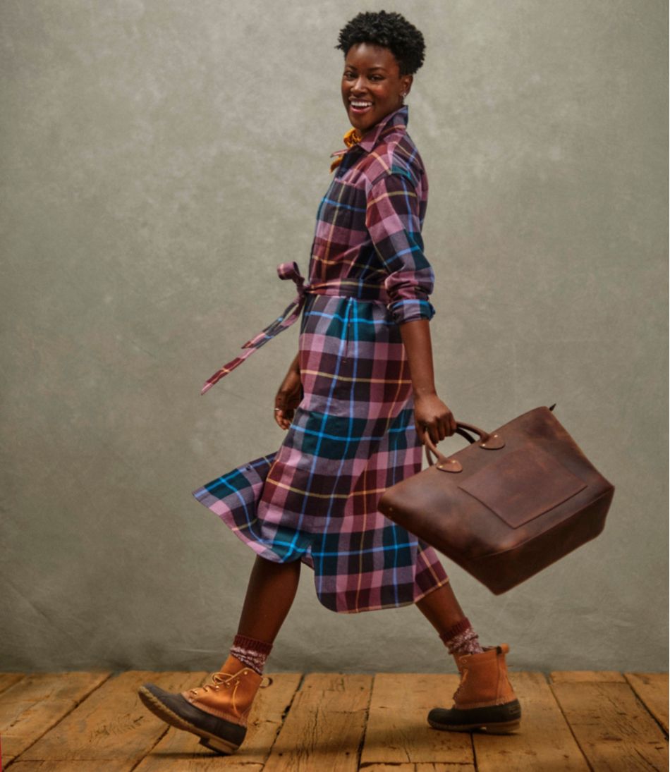 Women's Signature Camp Flannel Midi Dress - Image 10