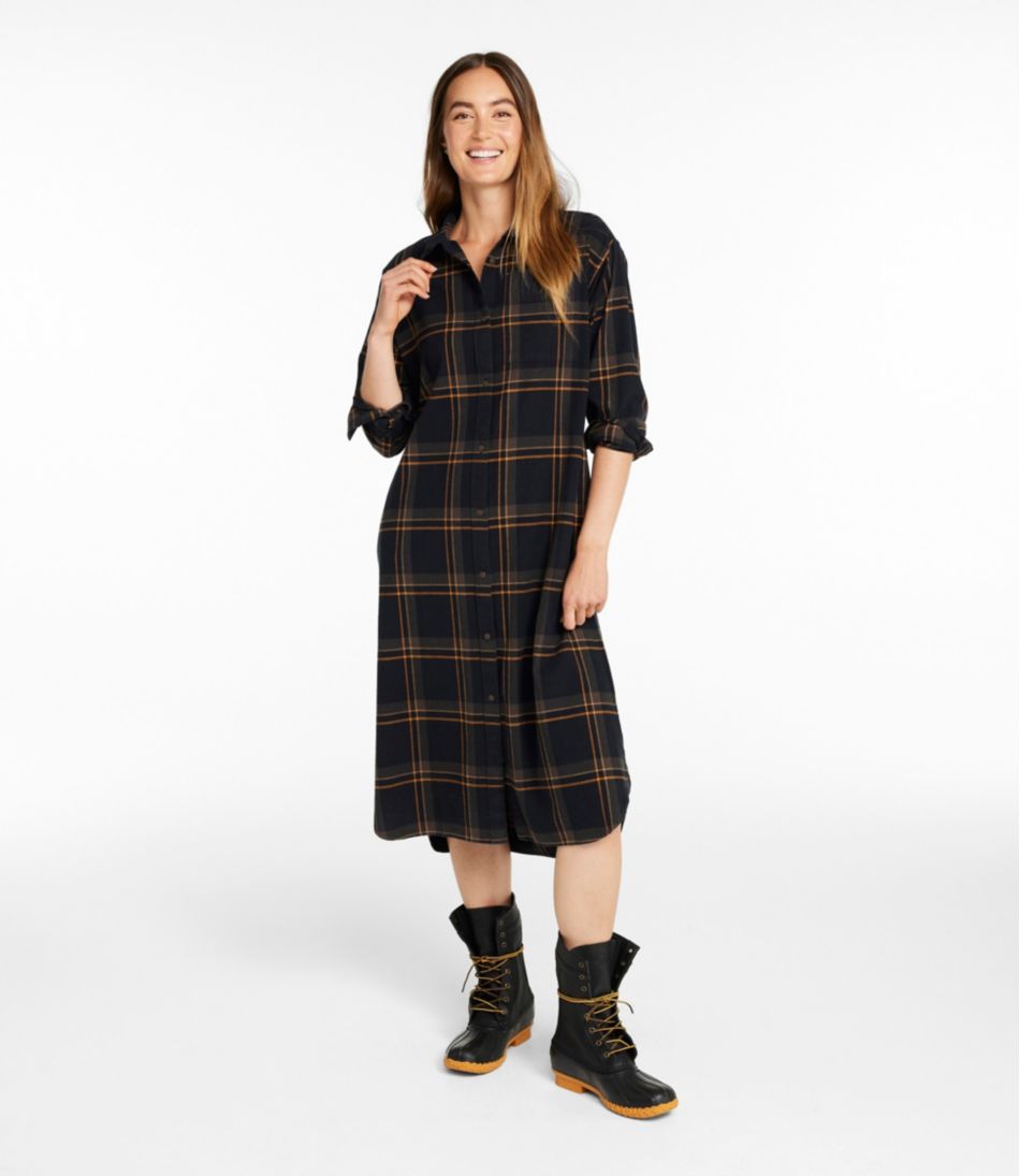Women's Signature Camp Flannel Midi Dress - Image 4