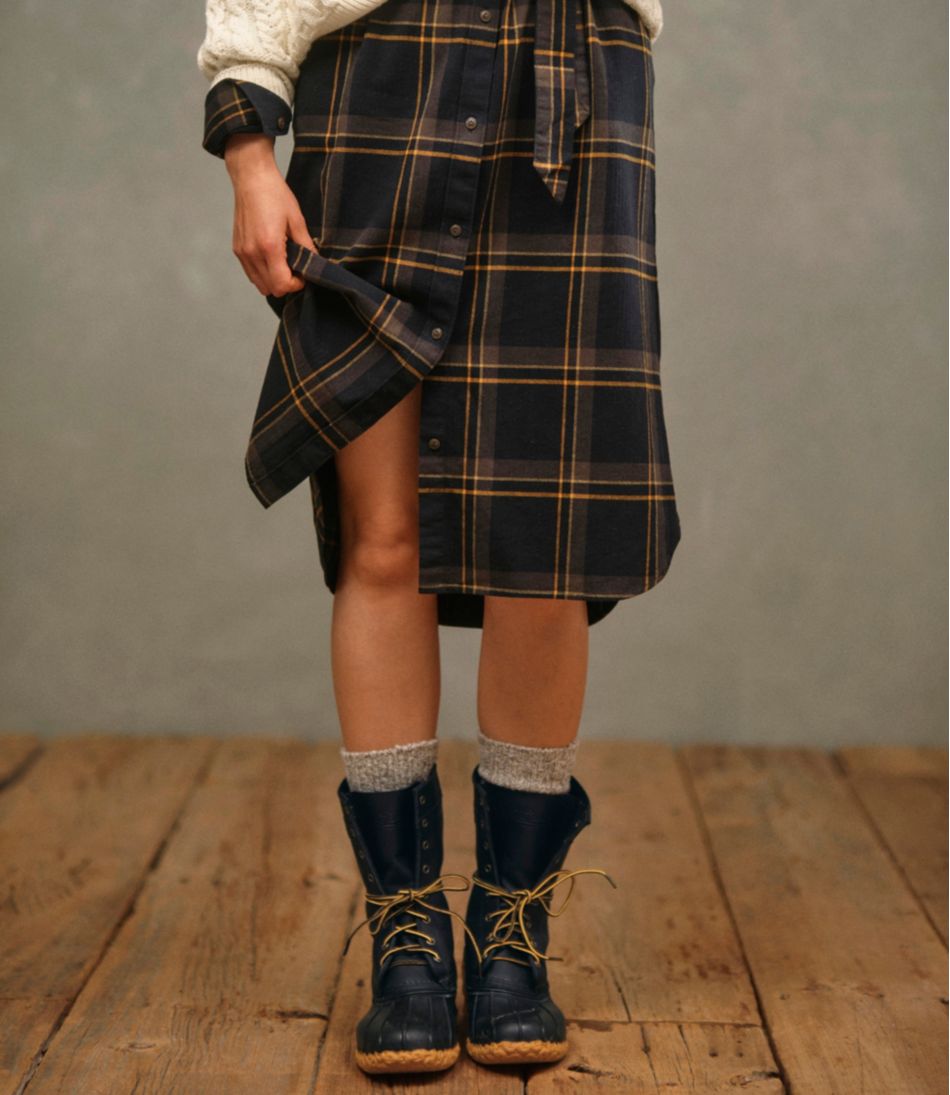 Women's Signature Camp Flannel Midi Dress - Image 7