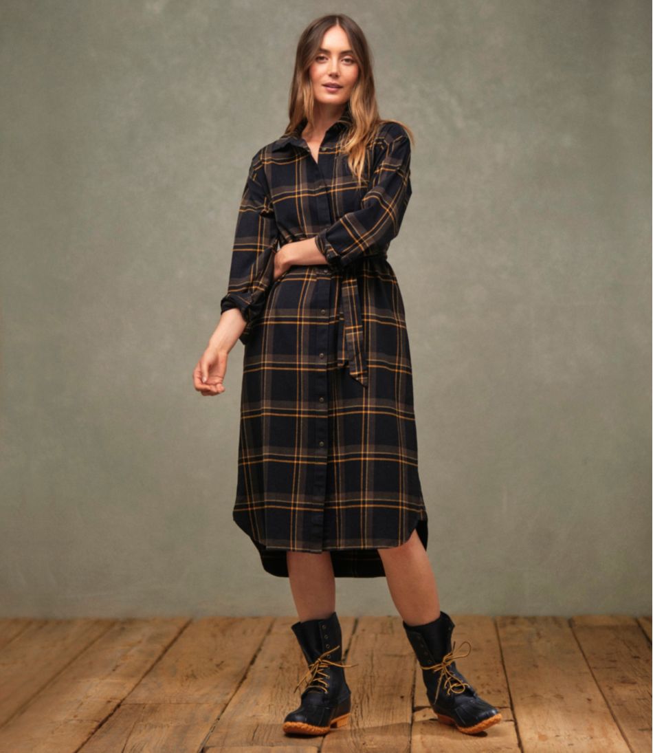 Women's Signature Camp Flannel Midi Dress - Image 8