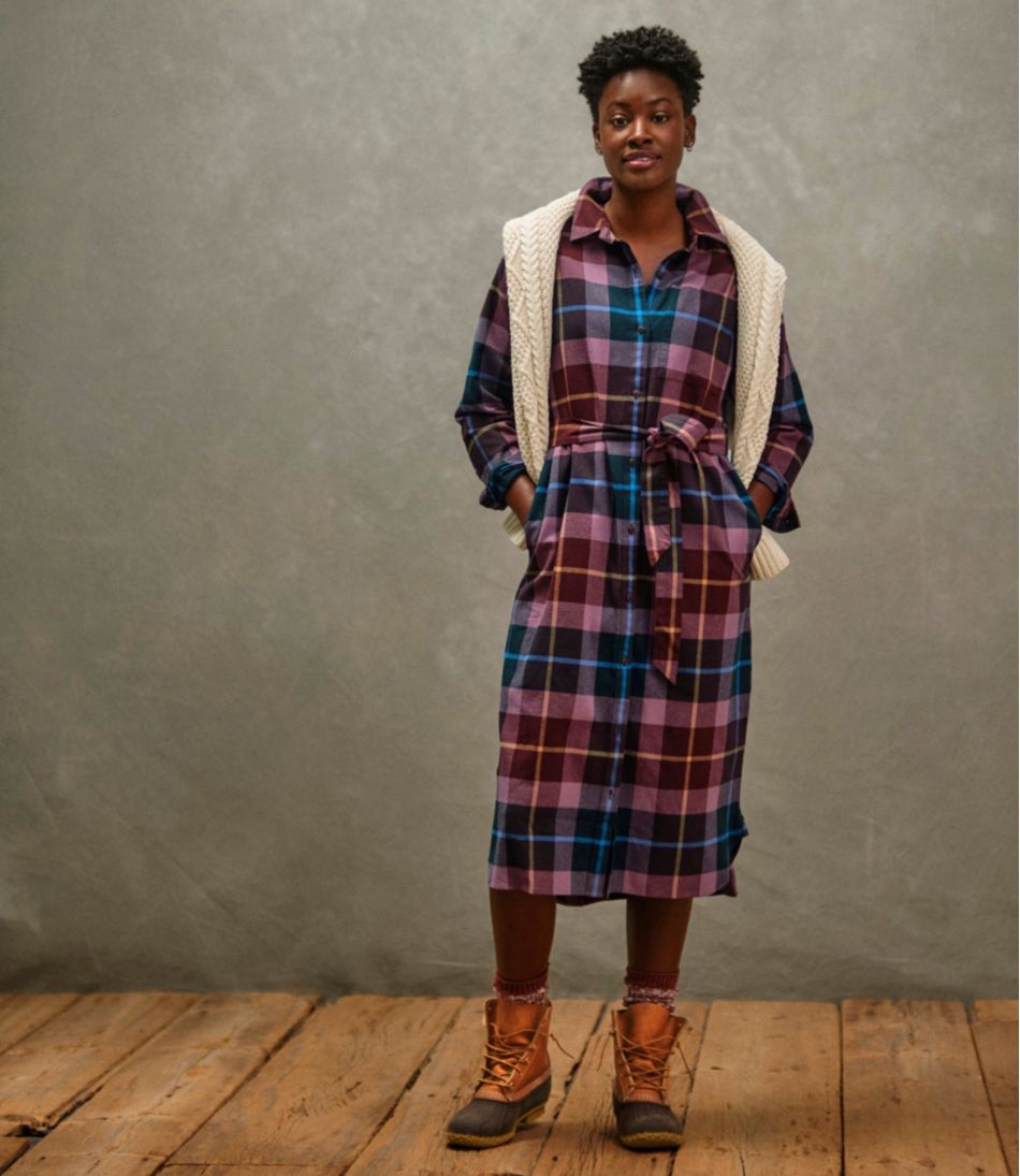 Women's Signature Camp Flannel Midi Dress - Image 9