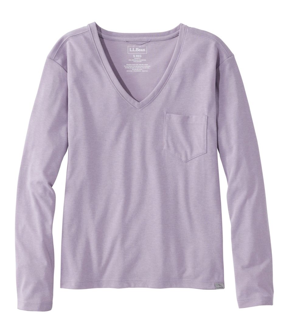Women's Vista Camp V-Neck Pocket Tee, Long-Sleeve