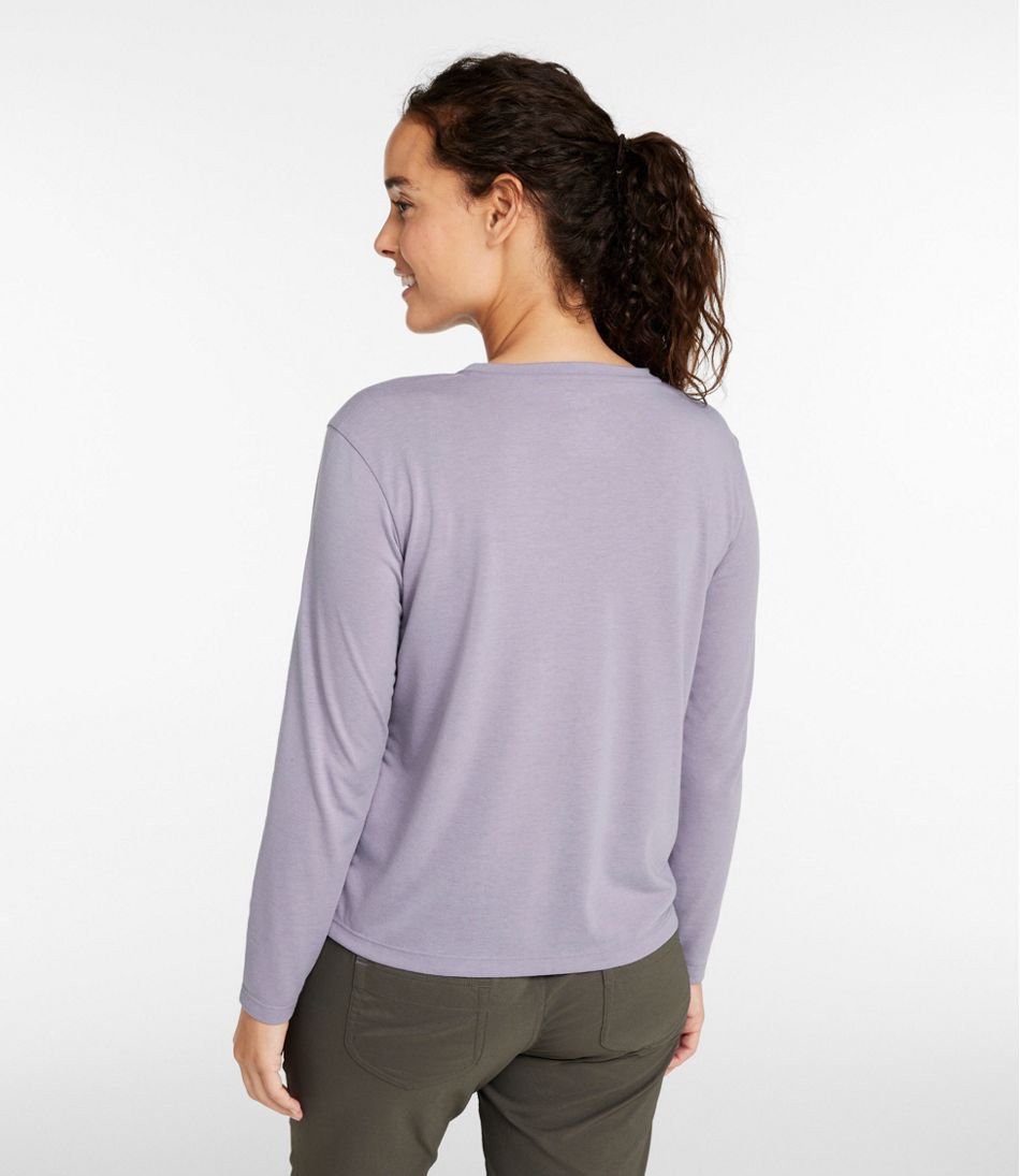 Women's Vista Camp V-Neck Pocket Tee, Long-Sleeve - Image 3