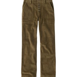 Women's Signature Utility Corduroy Pants, Mid-Rise Straight-Leg