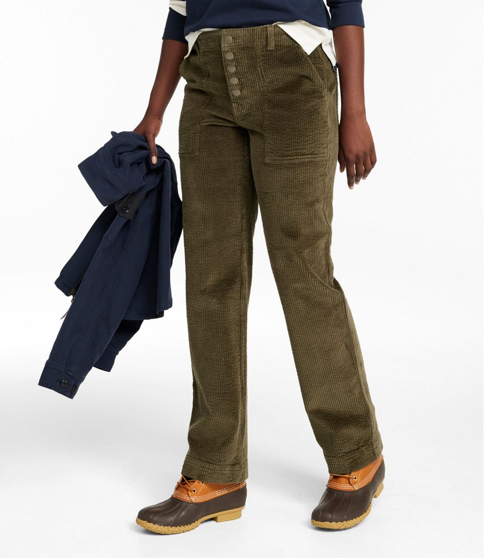 Women's Signature Utility Corduroy Pants, Mid-Rise Straight-Leg - Image 2