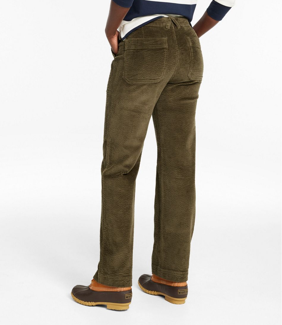 Women's Signature Utility Corduroy Pants, Mid-Rise Straight-Leg - Image 3