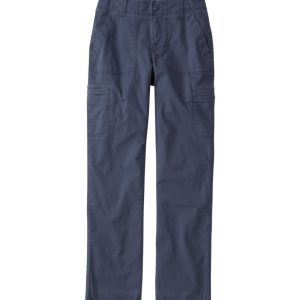 Women's 207 Vintage Cotton Canvas Pants, Mid-Rise Straight-Leg Cargo Lined
