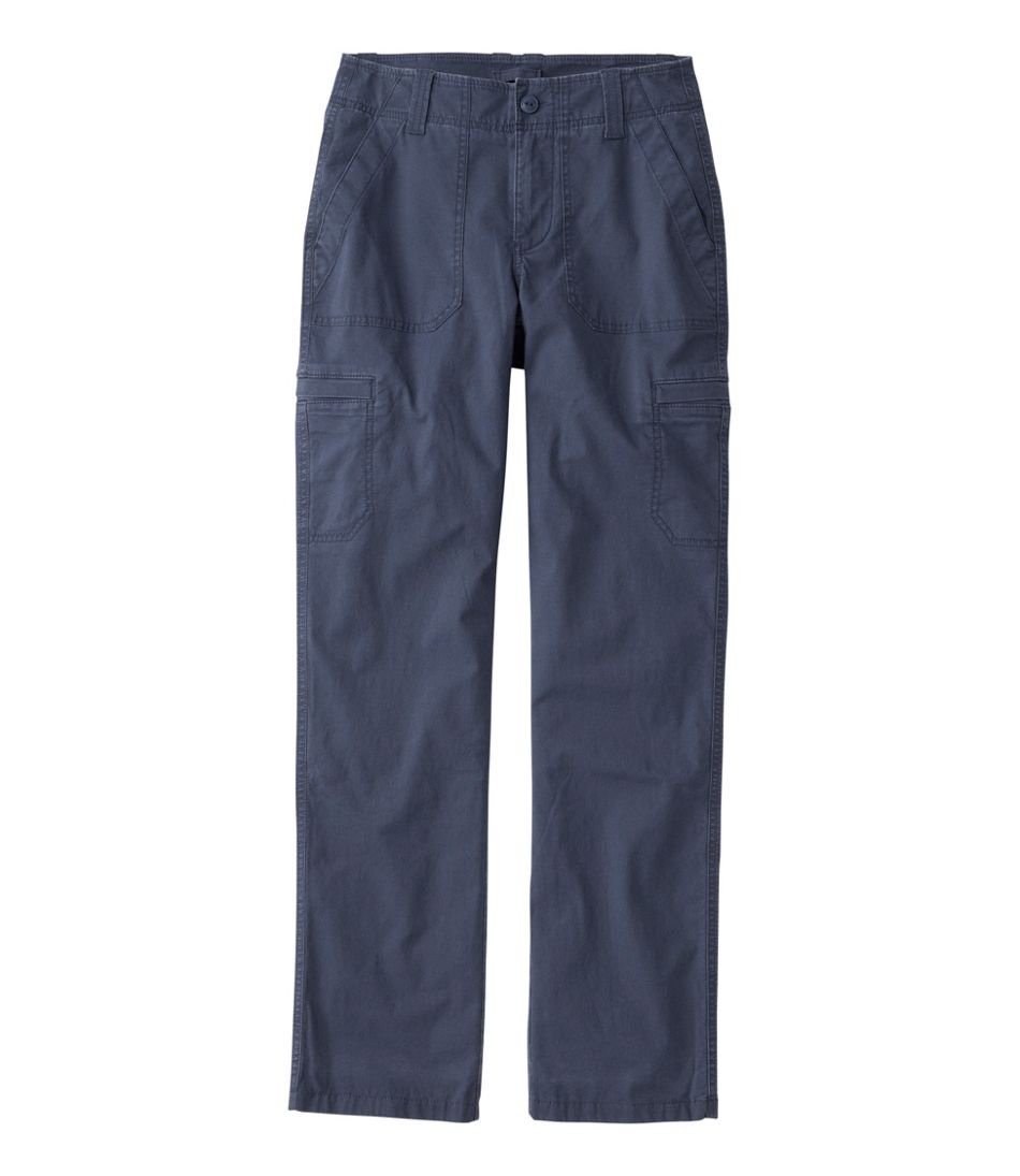 Women's 207 Vintage Cotton Canvas Pants, Mid-Rise Straight-Leg Cargo Lined