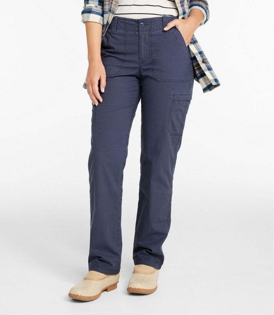 Women's 207 Vintage Cotton Canvas Pants, Mid-Rise Straight-Leg Cargo Lined - Image 2