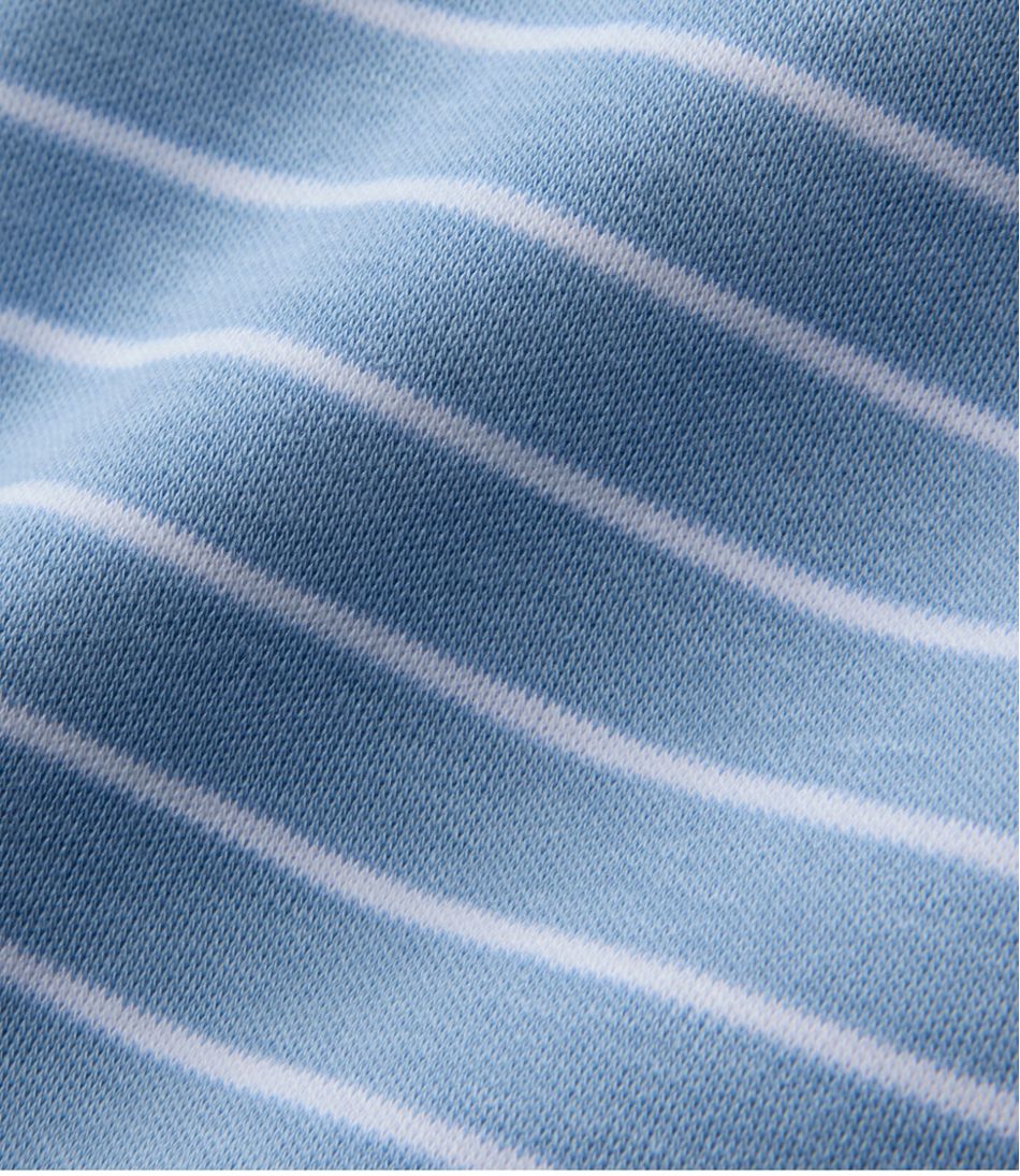 Women's Pima Cotton Tee, Long-Sleeve Crewneck Cardigan Stripe - Image 5