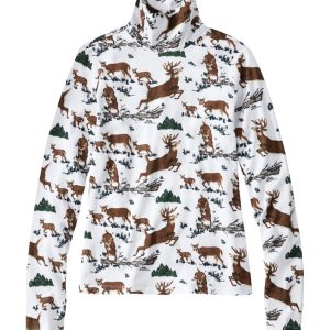 Women's Signature Lightweight Cotton Turtleneck, Novelty