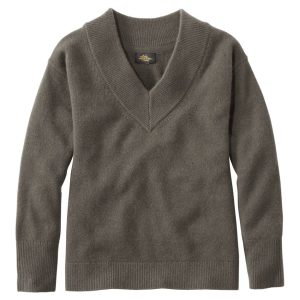 Women's Signature Premium Essential Cashmere Sweater, Relaxed V-Neck