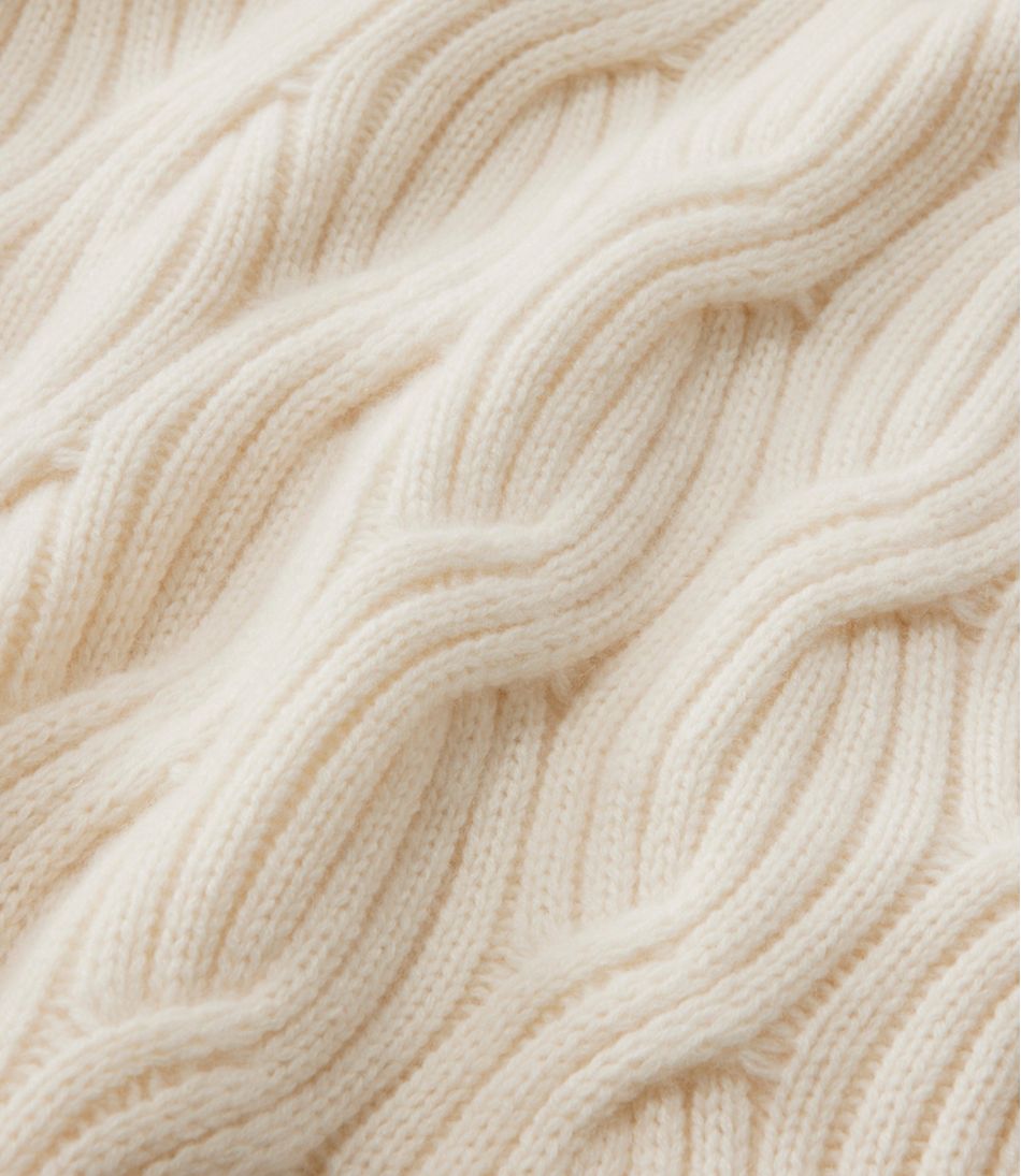 Women's Signature Premium Cashmere Cable Sweaters, Mockneck - Image 5