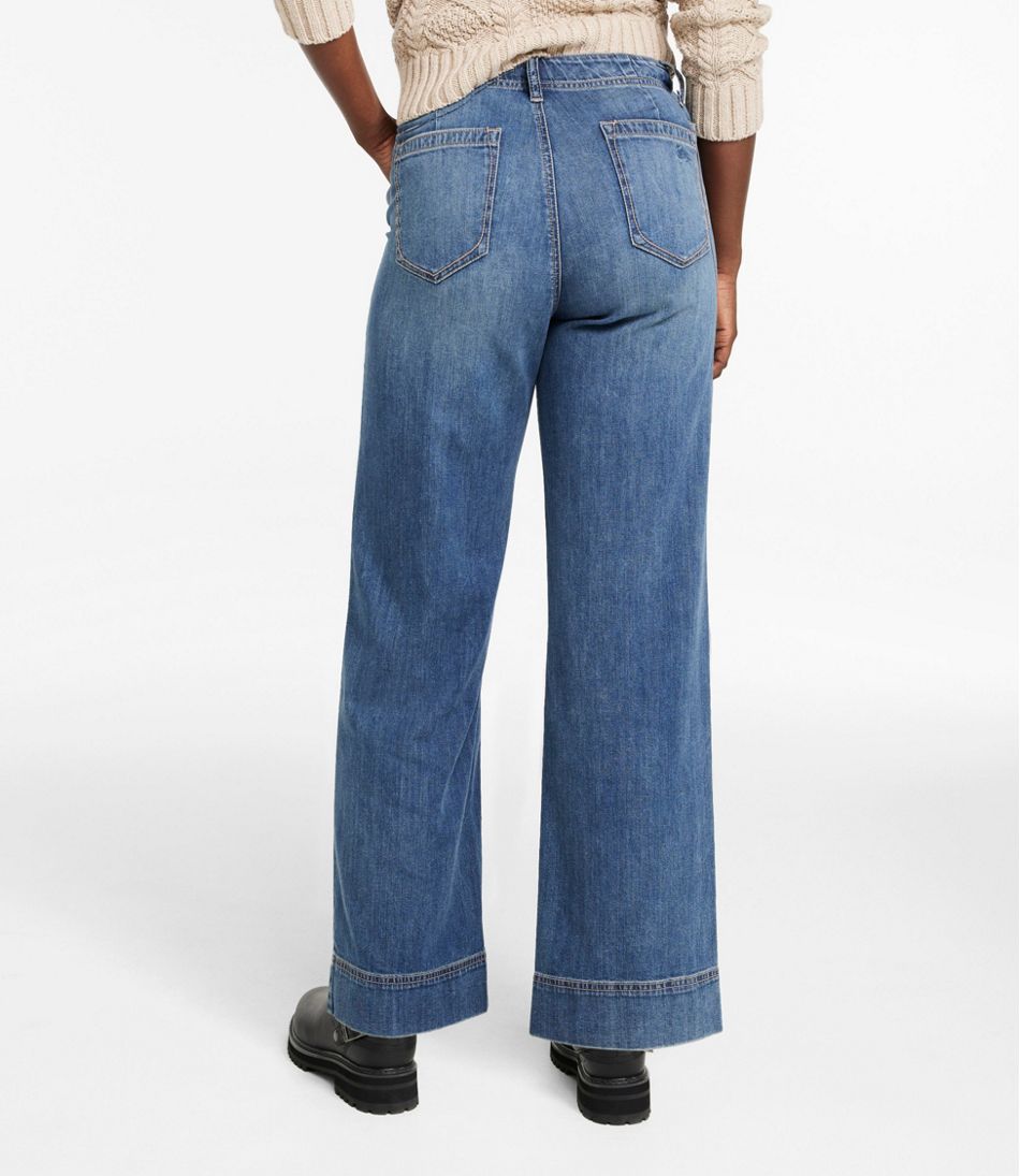 Women's Signature Utility Jeans, Mid-Rise Wide-Leg Ankle - Image 3