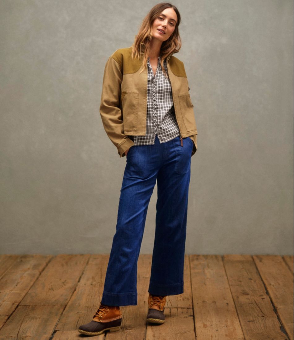 Women's Signature Utility Jeans, Mid-Rise Wide-Leg Ankle - Image 6