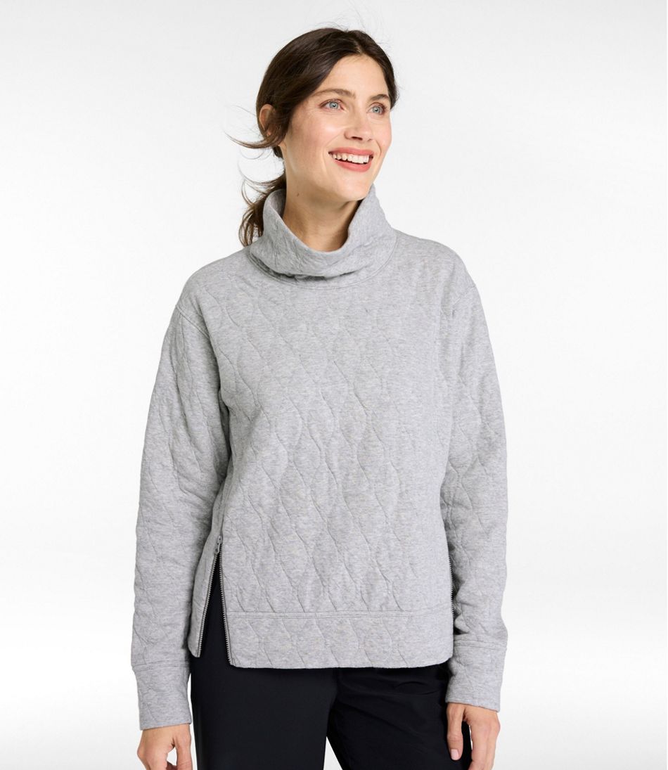 Women's VentureSoft Quilted Funnelneck Pullover - Image 2