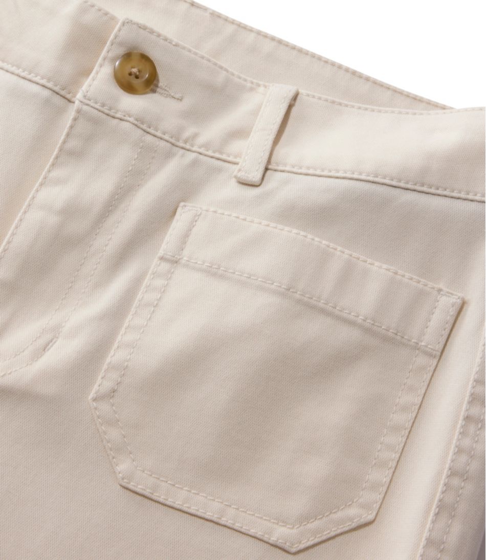 Women's Comfort Stretch Patch Pocket Pants, Mid-Rise Wide Straight-Leg Chino - Image 4