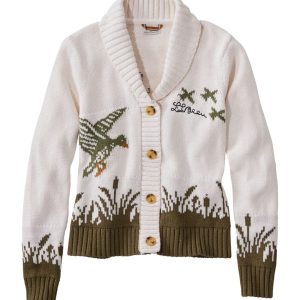 Women's Signature Original Cotton Sweater, Shawl Cardigan Novelty