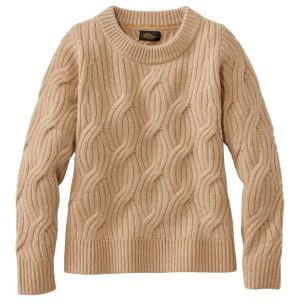 Women's Signature Premium Cashmere Cable Sweater, Crewneck