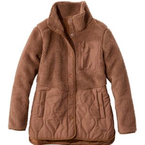 Women's Bean's Mixed Media Sherpa Fleece Jacket