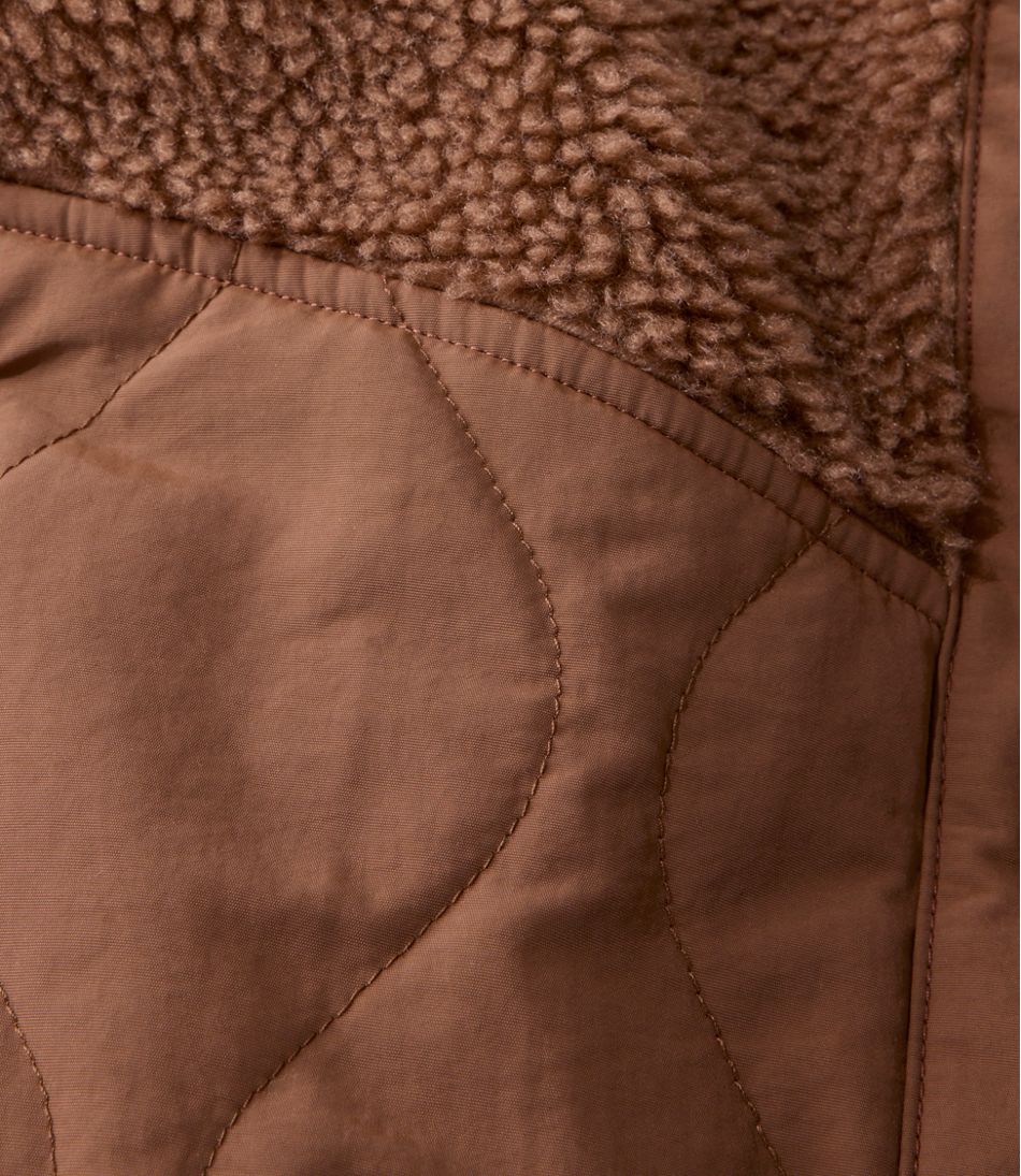 Women's Bean's Mixed Media Sherpa Fleece Jacket - Image 10