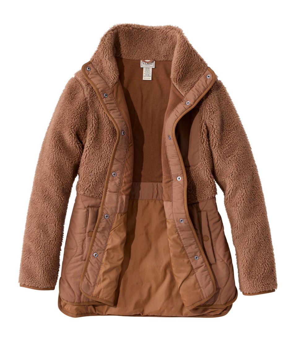 Women's Bean's Mixed Media Sherpa Fleece Jacket - Image 6