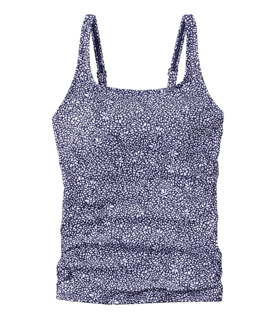 Women's L.L.Bean Coastal Essential Scoop Tankini Top, Print