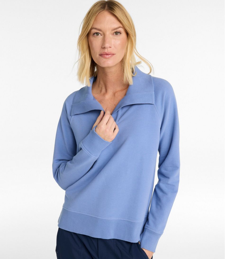Women's Bean's Cozy Splitneck Pullover Sweatshirt - Image 2