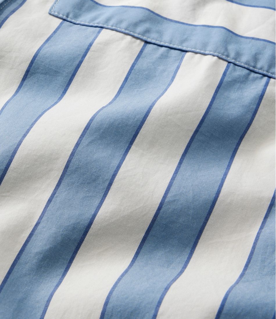 Women's Signature Premium Essential Poplin Shirt, Long-Sleeve Novelty Stripe - Image 6
