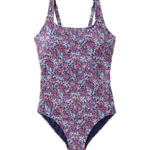 Women's L.L.Bean Coastal Essential Scoop Tanksuit, Print