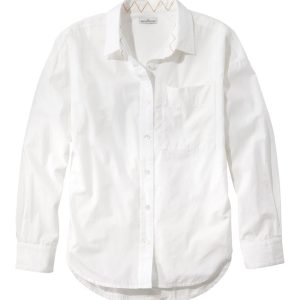 Women's Signature Premium Essential Poplin Shirt, Long-Sleeve