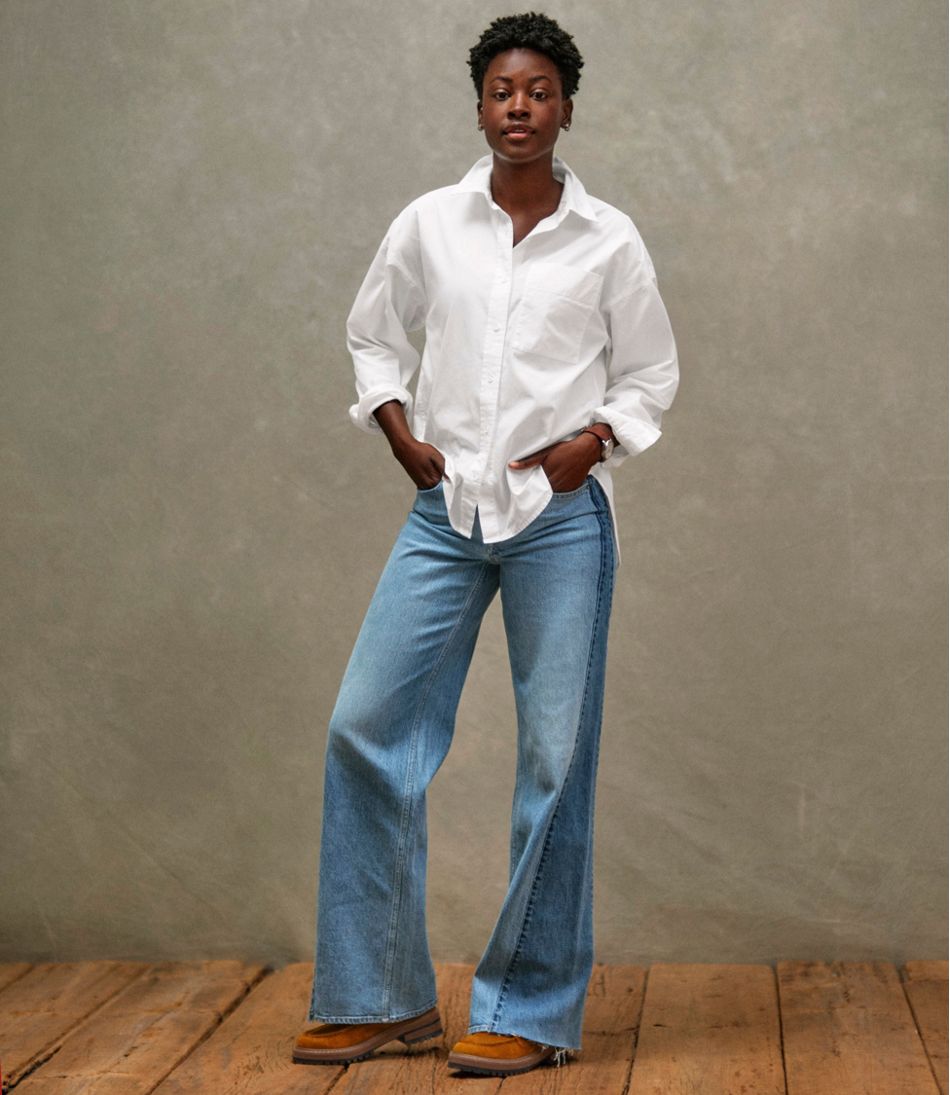 Women's Signature Premium Essential Poplin Shirt, Long-Sleeve - Image 12