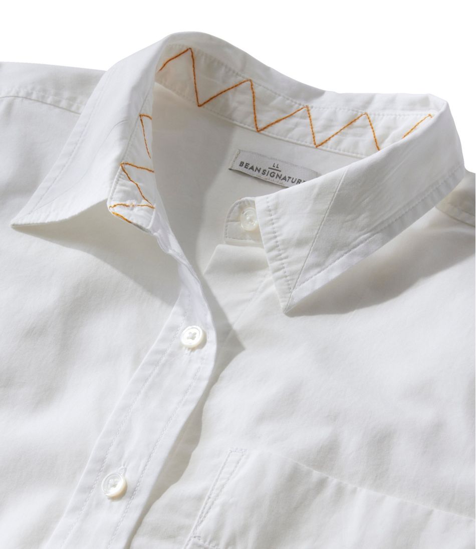 Women's Signature Premium Essential Poplin Shirt, Long-Sleeve - Image 5