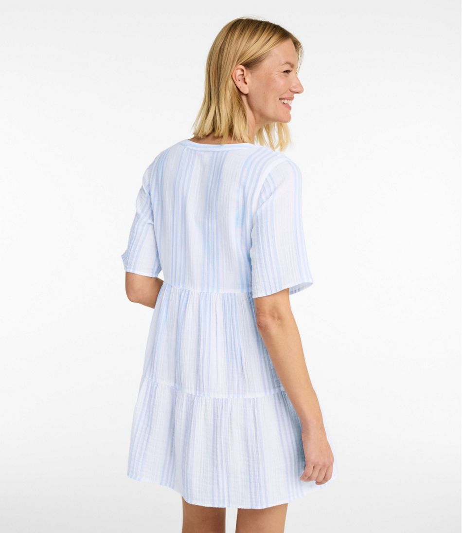 Women's Cloud Gauze Cover-Up, Tiered Dress Print - Image 3