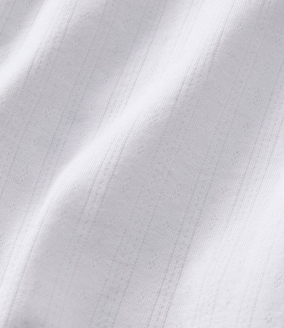 Women's Signature Premium Essential Pointelle Tee, Elbow-Sleeve Scoopneck - Image 2