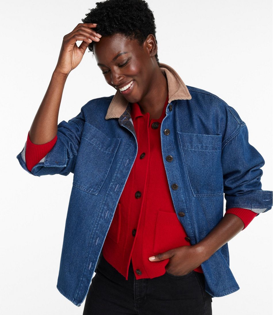 Women's Signature Denim Shirt Jac - Image 4