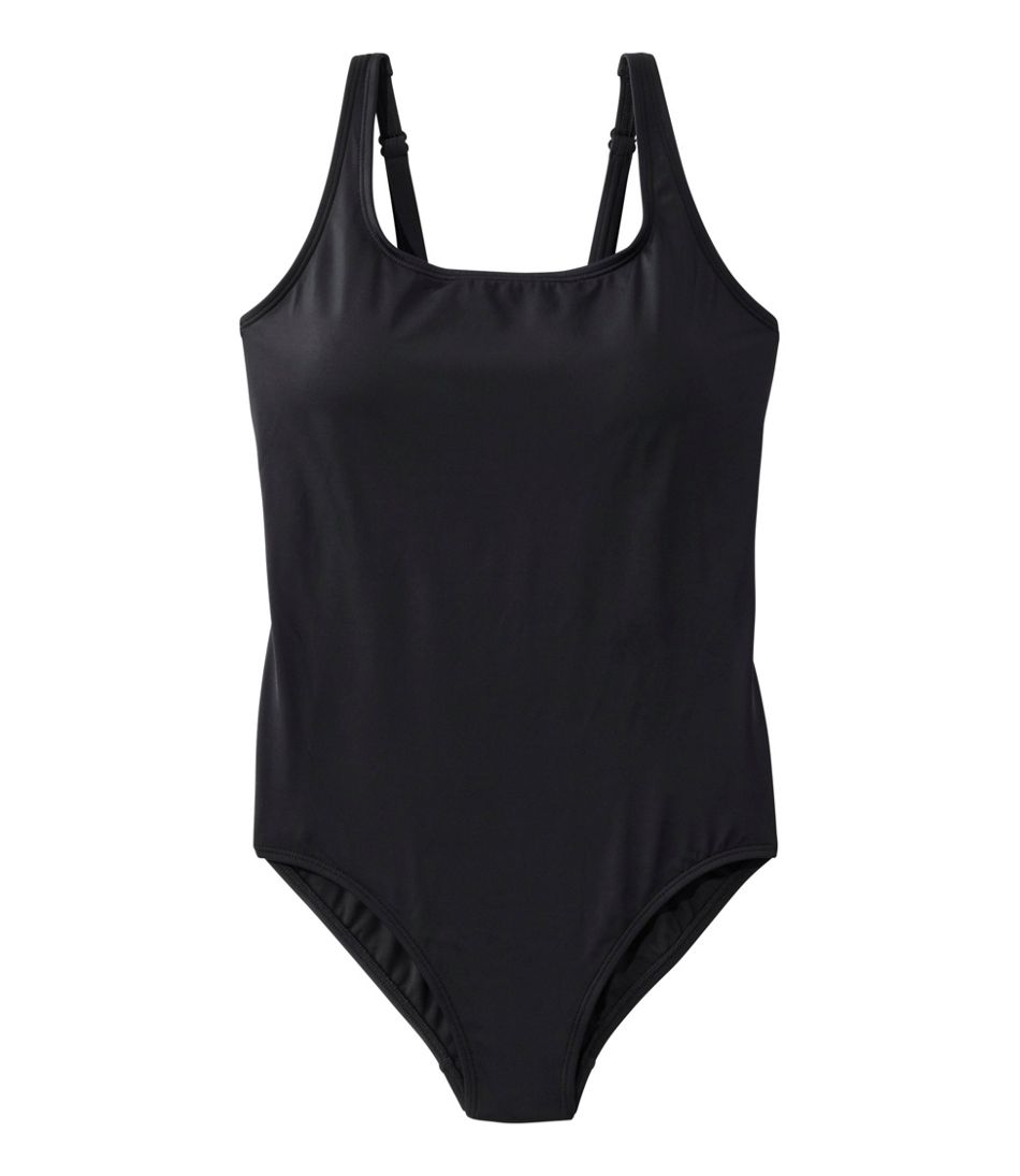 Women's L.L.Bean Coastal Essential Swimwear, Scoop Tanksuit