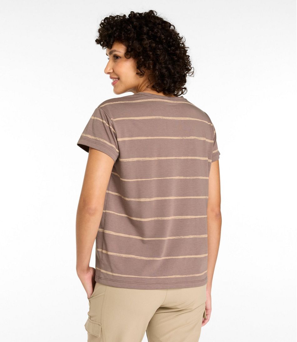 Women's Mountainside Crewneck Tee, Short-Sleeve Stripe - Image 3