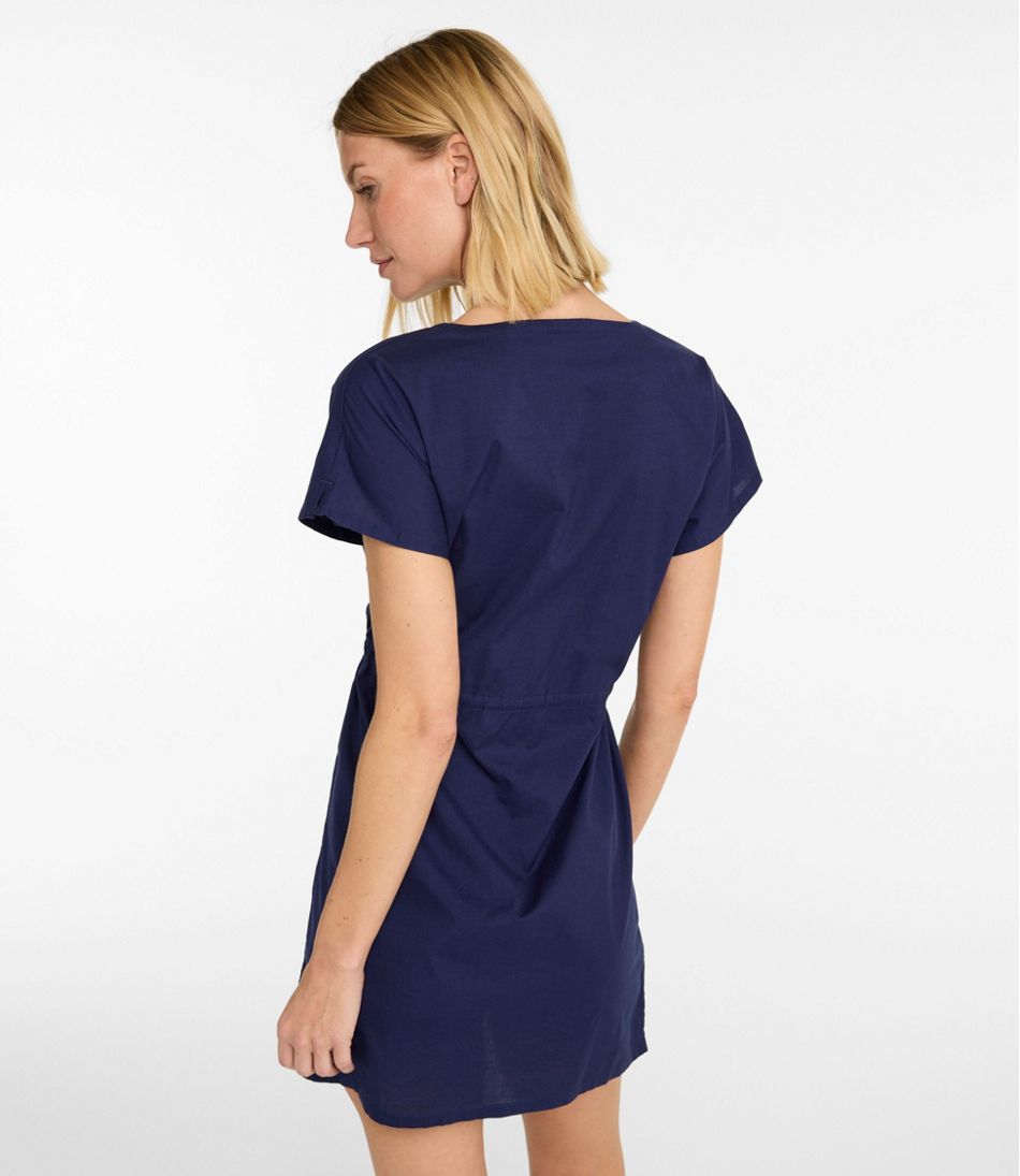 Women's L.L.Bean Coastal Cotton Cover-Up Caftan - Image 3