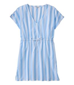 Women's L.L.Bean Coastal Cotton Cover-Up Caftan, Print