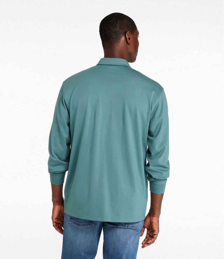 Men's Carefree Unshrinkable Polo, Long-Sleeve, Without Pocket - Image 3