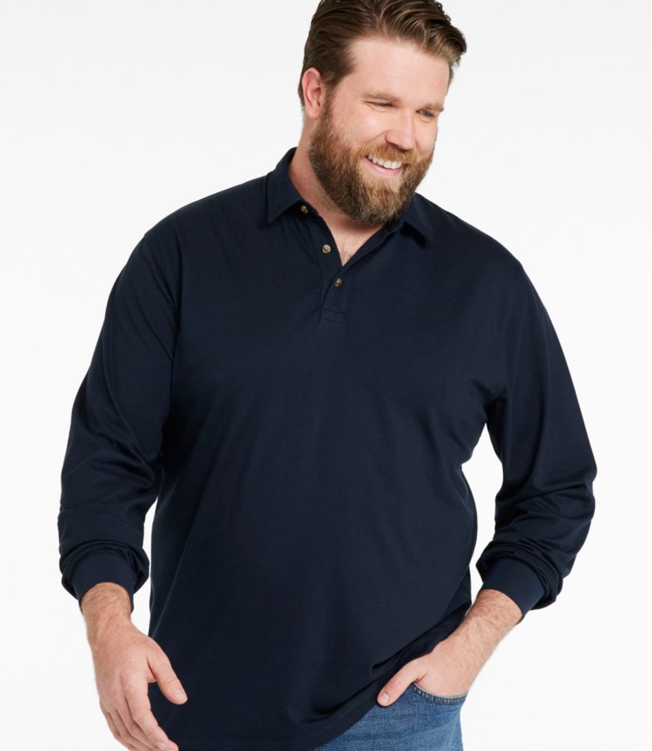 Men's Carefree Unshrinkable Polo, Long-Sleeve, Without Pocket - Image 4