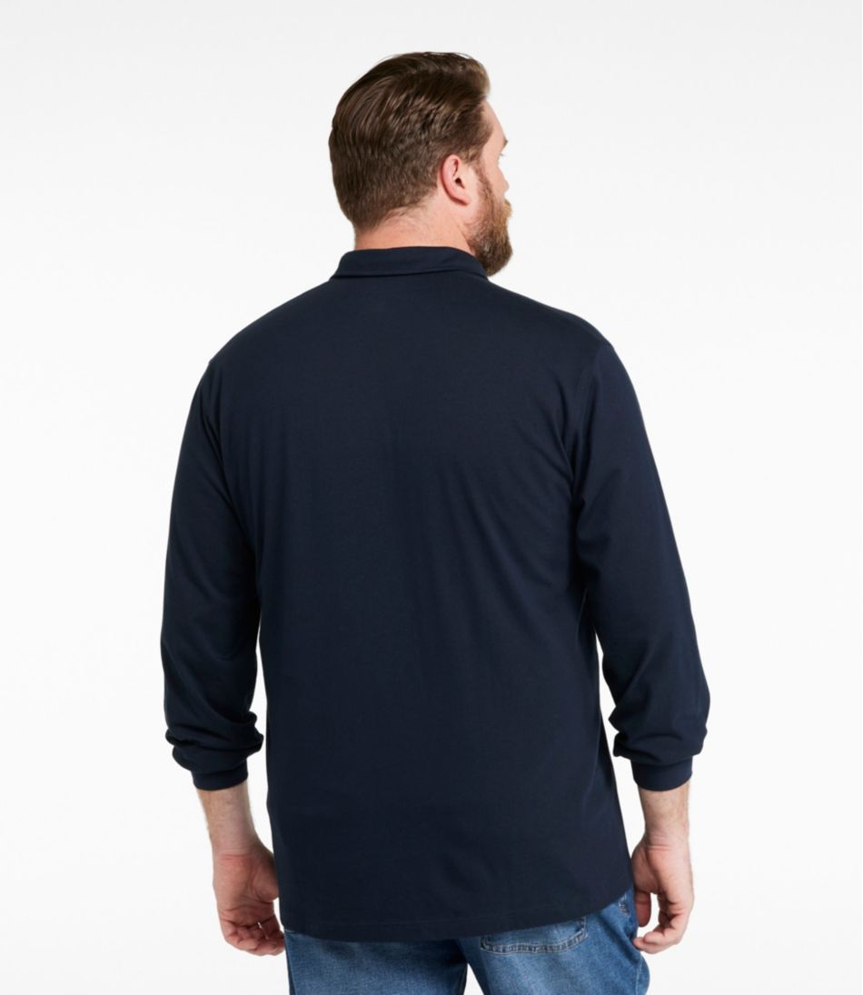 Men's Carefree Unshrinkable Polo, Long-Sleeve, Without Pocket - Image 5